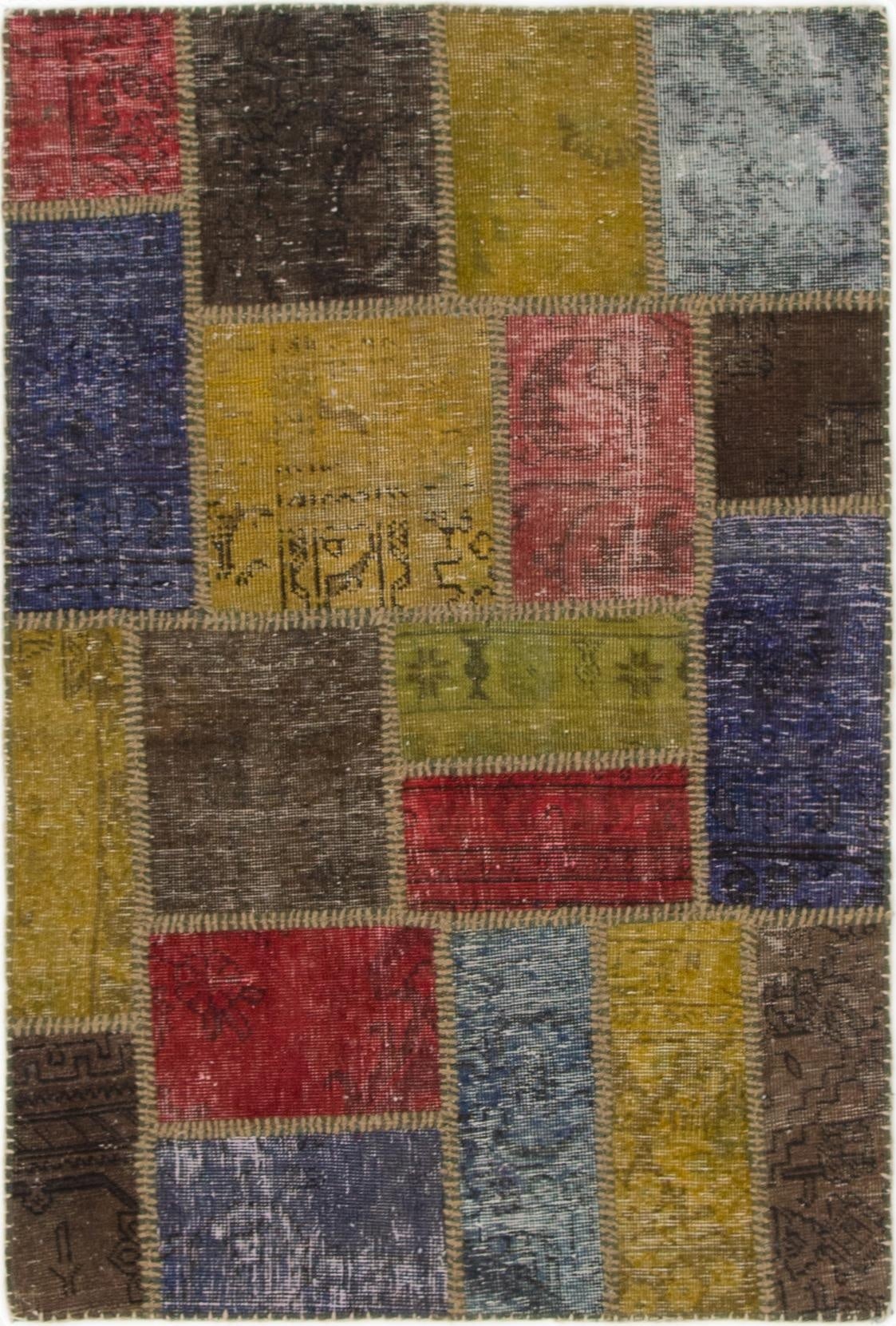  2' 10 x 4' 3  Hand Knotted Ultra Vintage Persian Wool Rug