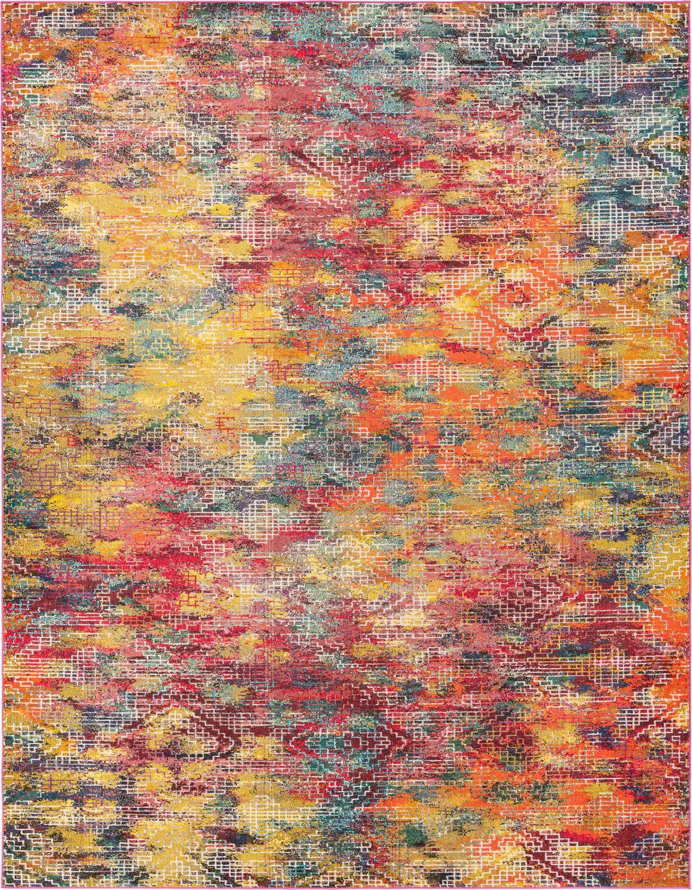 Primary image of  9' 10 x 14'  Washable Vivid Rug