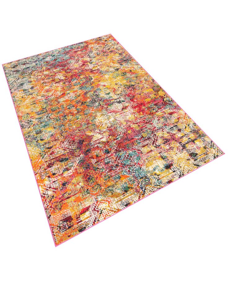 Detail image of  5' 3 x 8'  Washable Vivid Rug