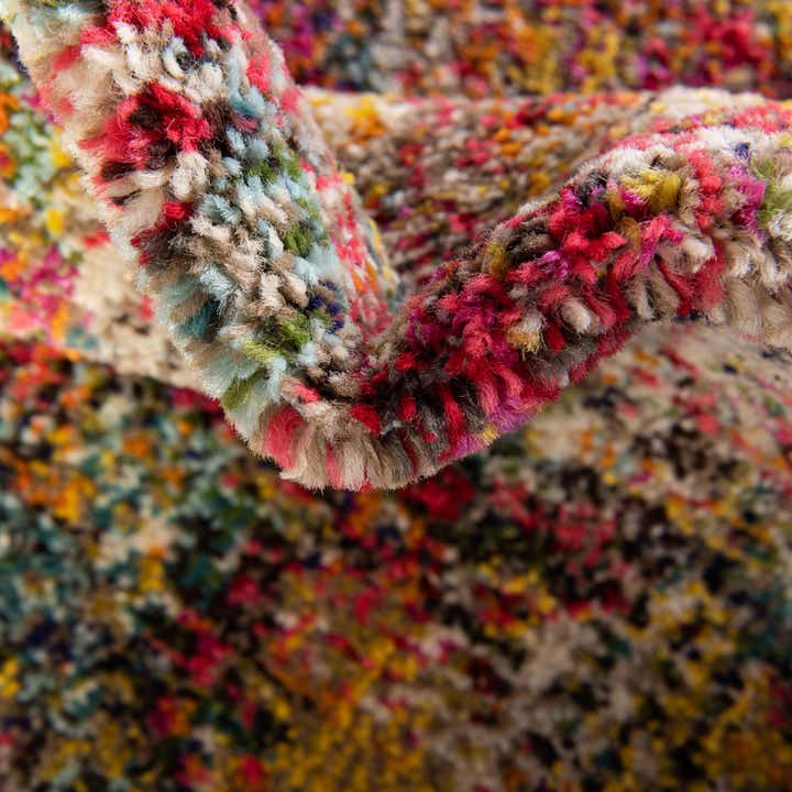 Multicolor 5' 3 x 8' Washable Vivid Rug | Rugs.com