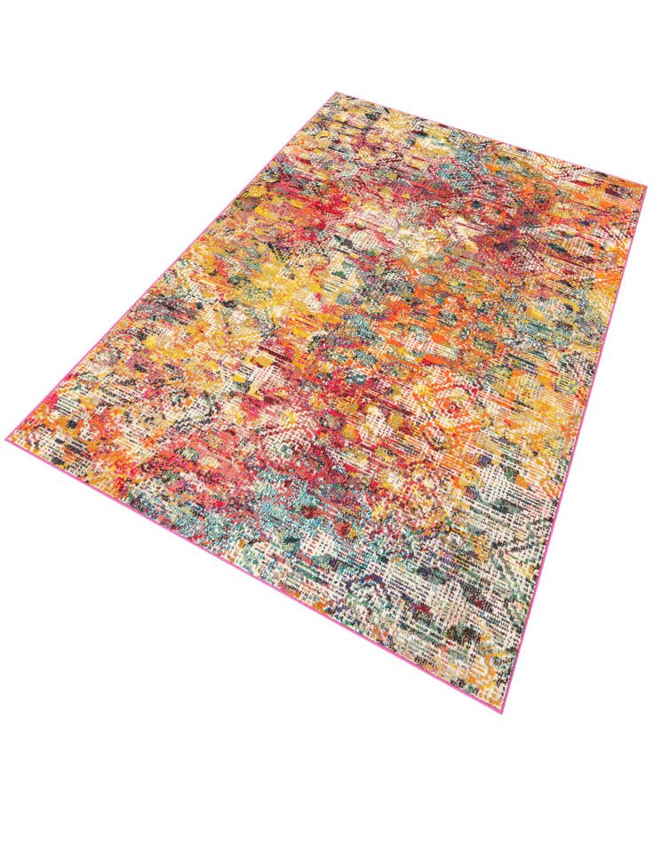 Detail image of  5' 3 x 8'  Washable Vivid Rug