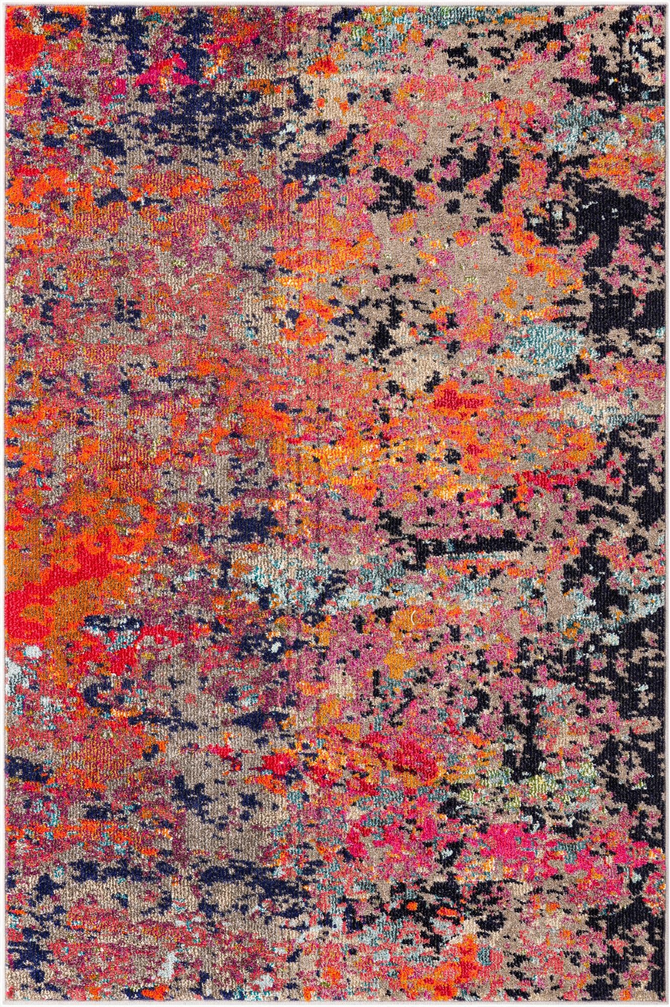  4' x 6'  Washable Vivid Rug