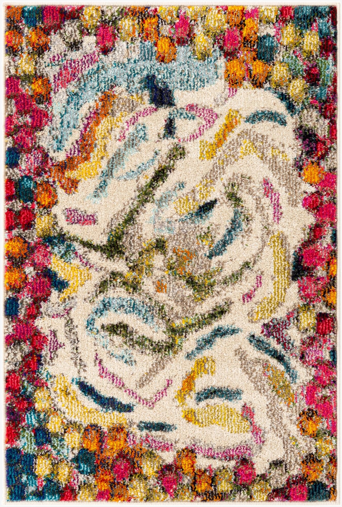  2' 2 x 3'  Washable Vivid Rug