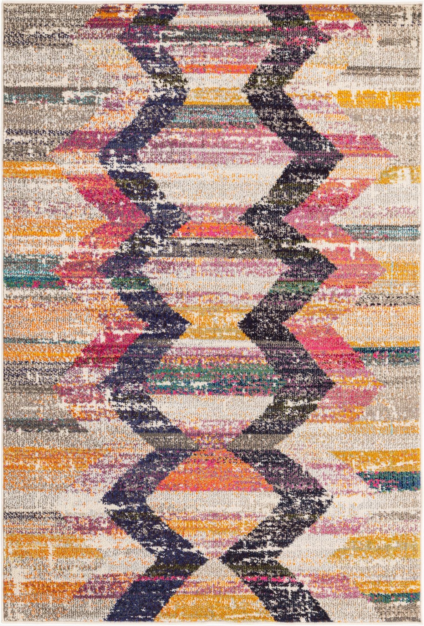  4' x 6'  Washable Vivid Rug