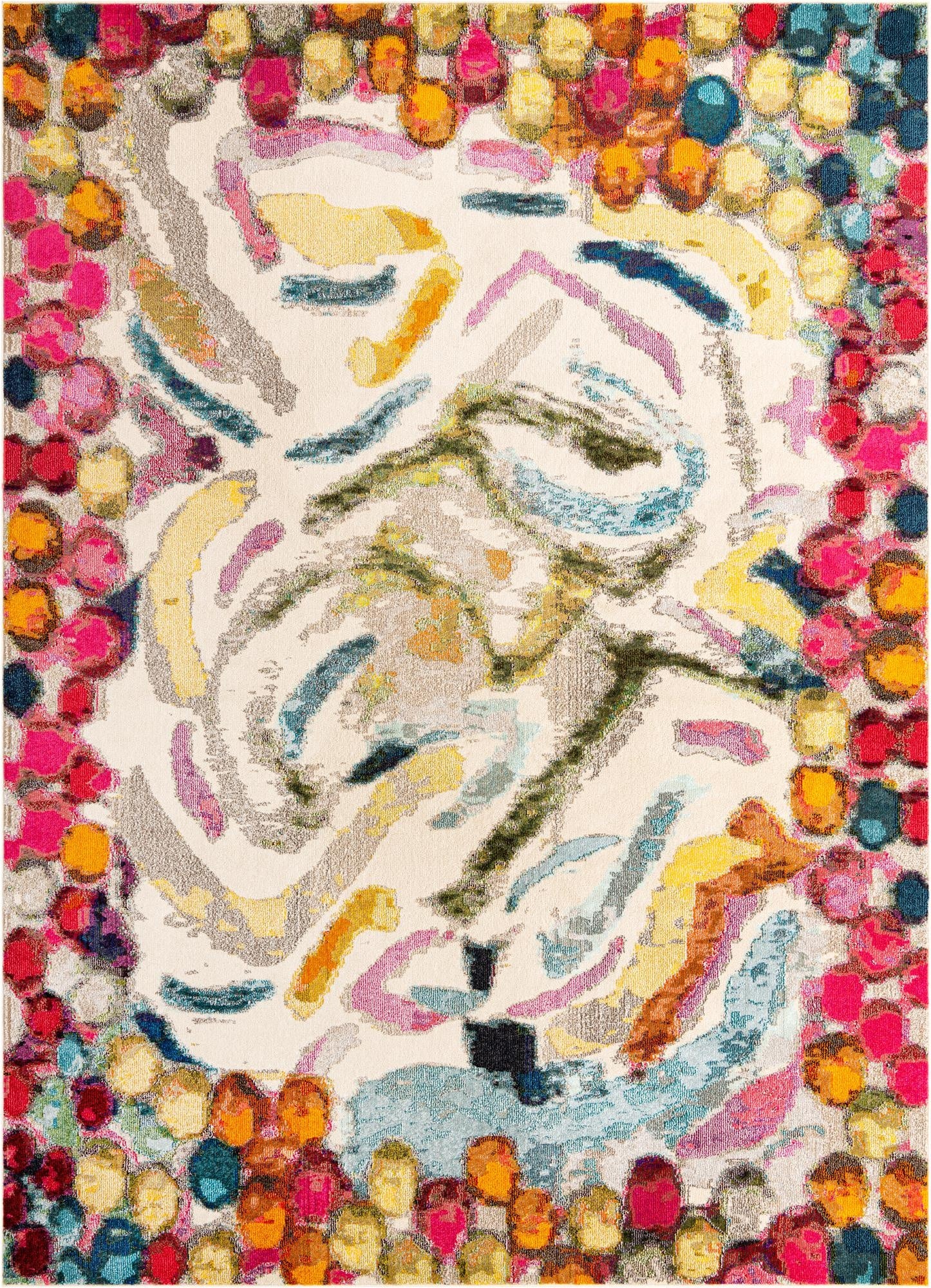  9' x 12'  Washable Vivid Rug