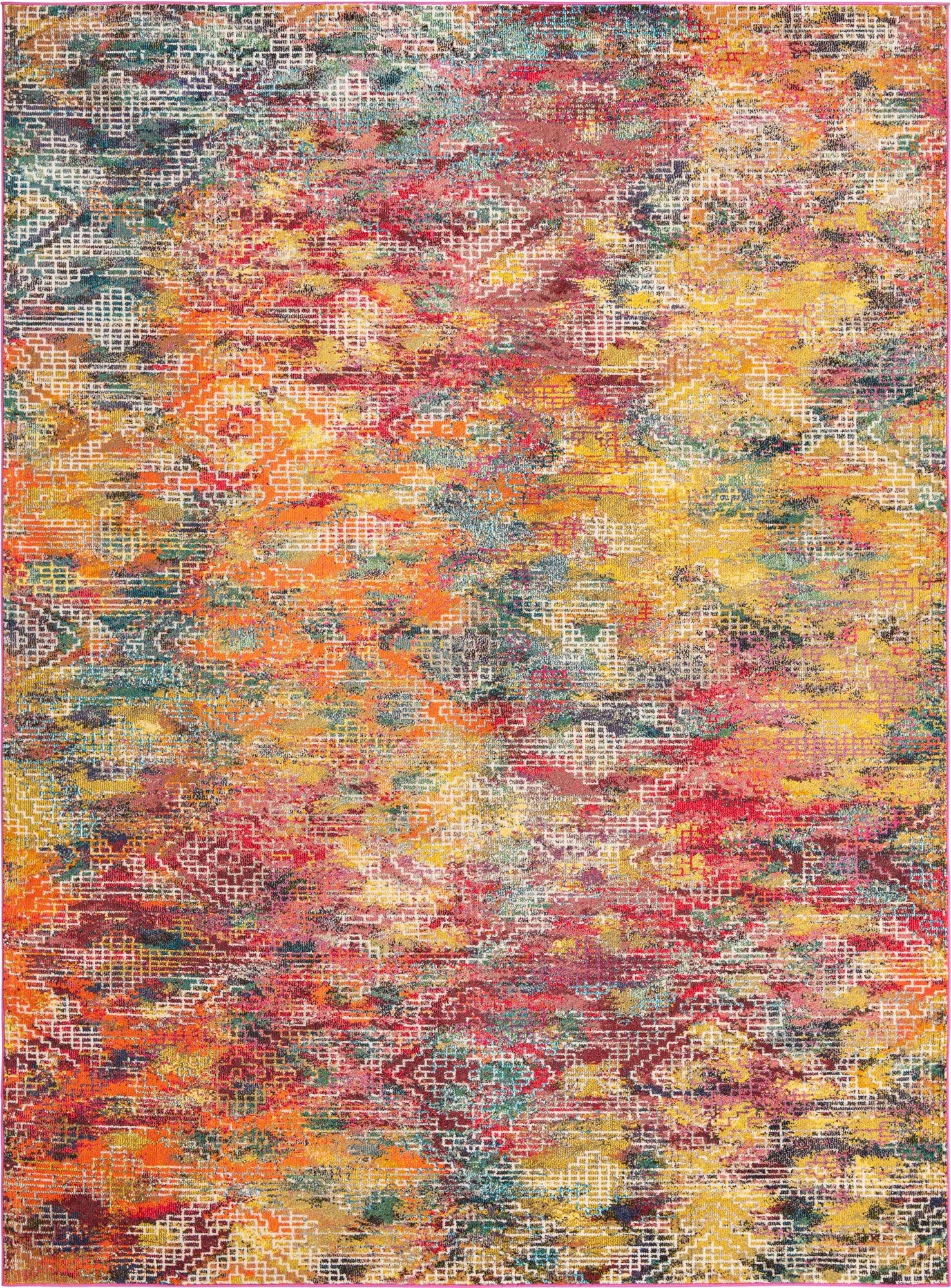  9' x 12'  Washable Vivid Rug