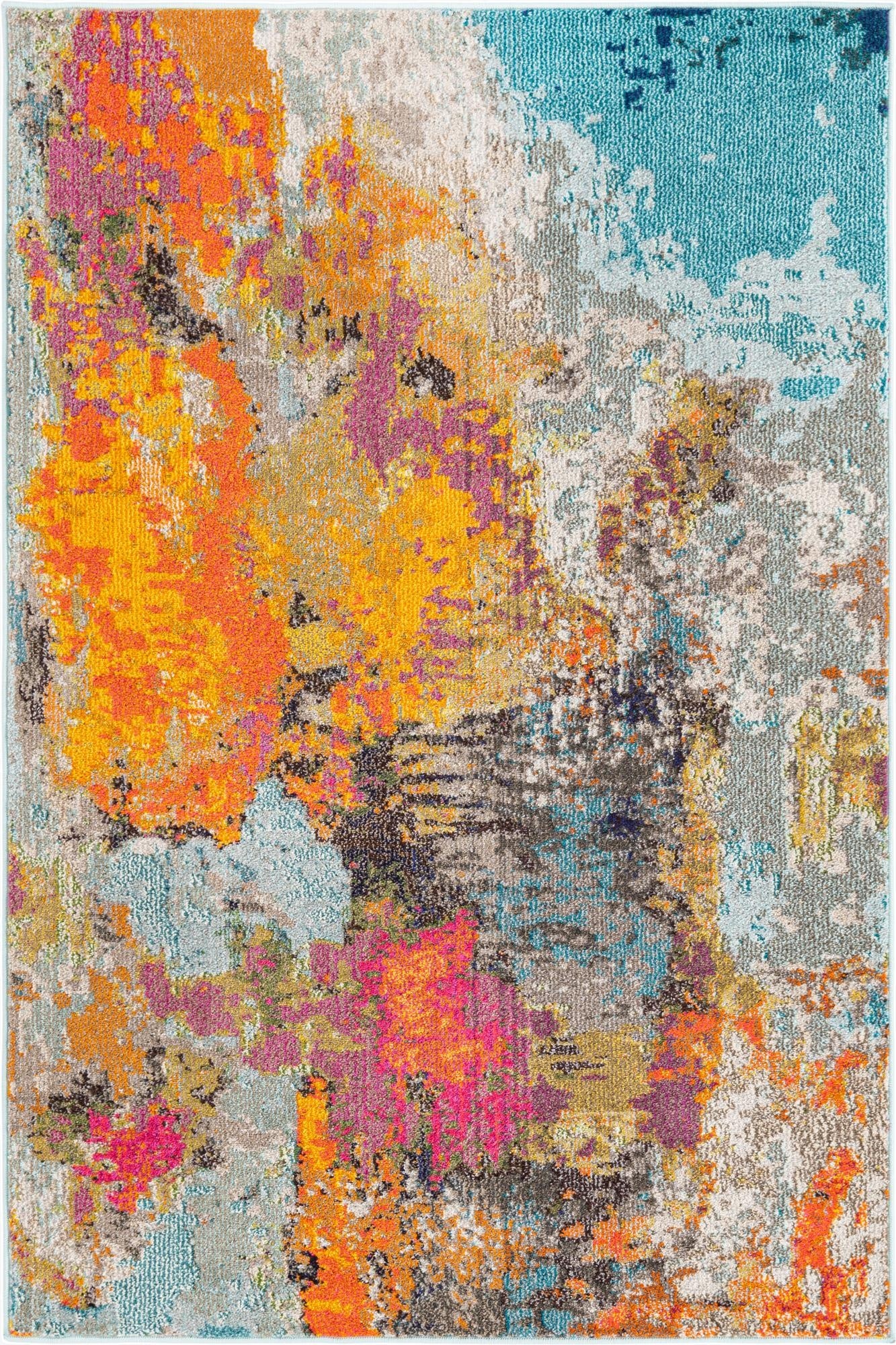 Primary image  4' x 6'  Washable Vivid Rug