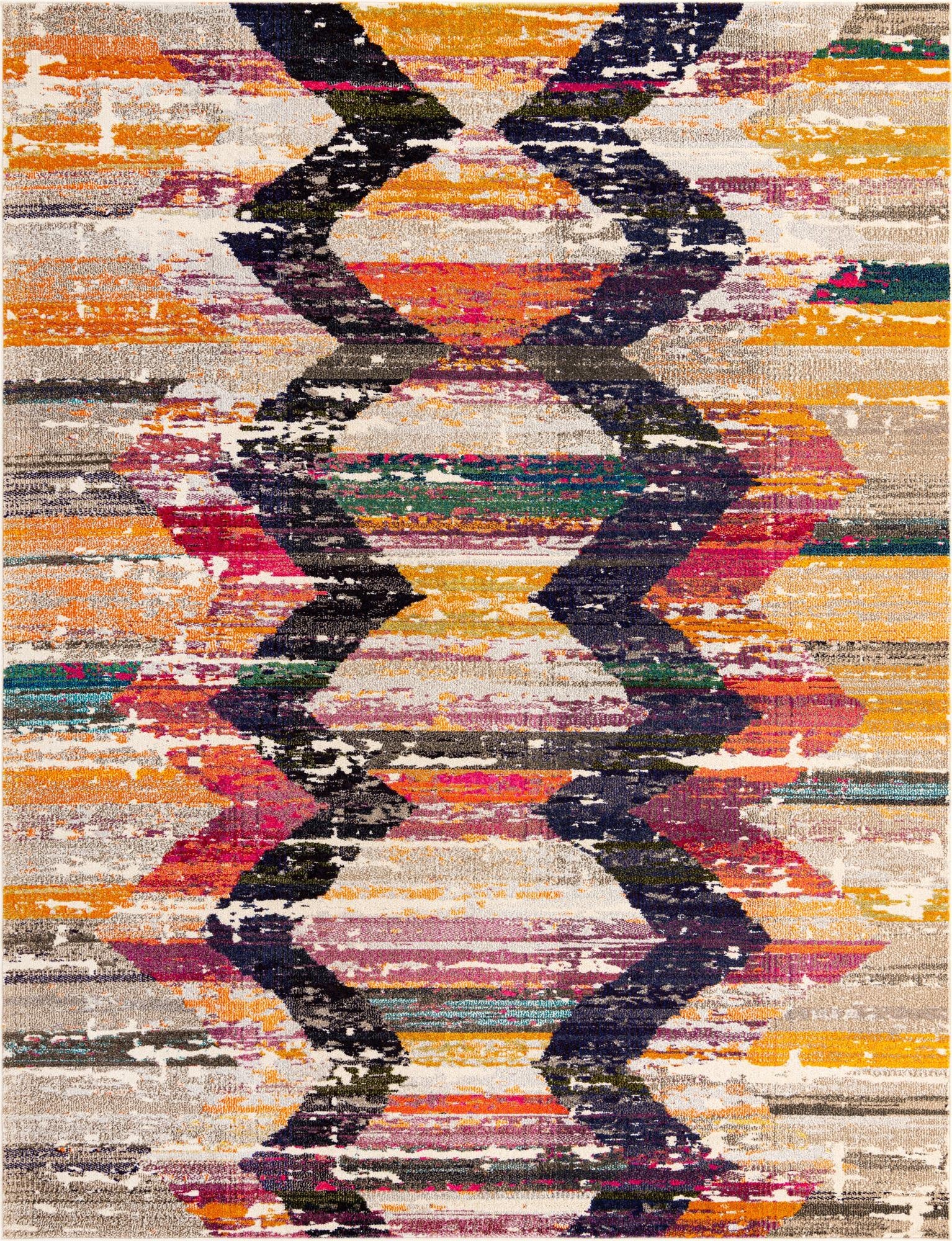  7' 10 x 10'  Washable Vivid Rug