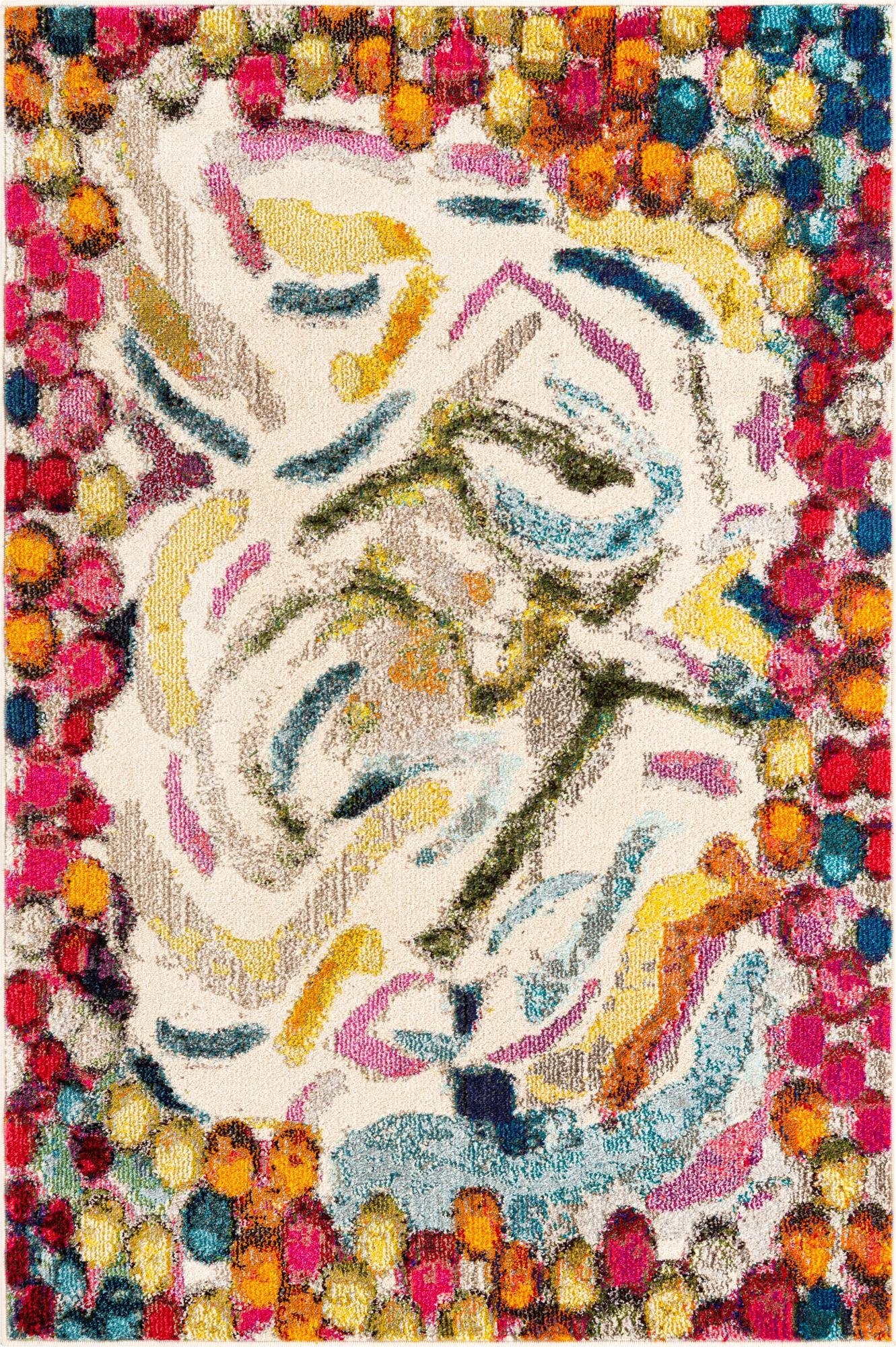  4' x 6'  Washable Vivid Rug