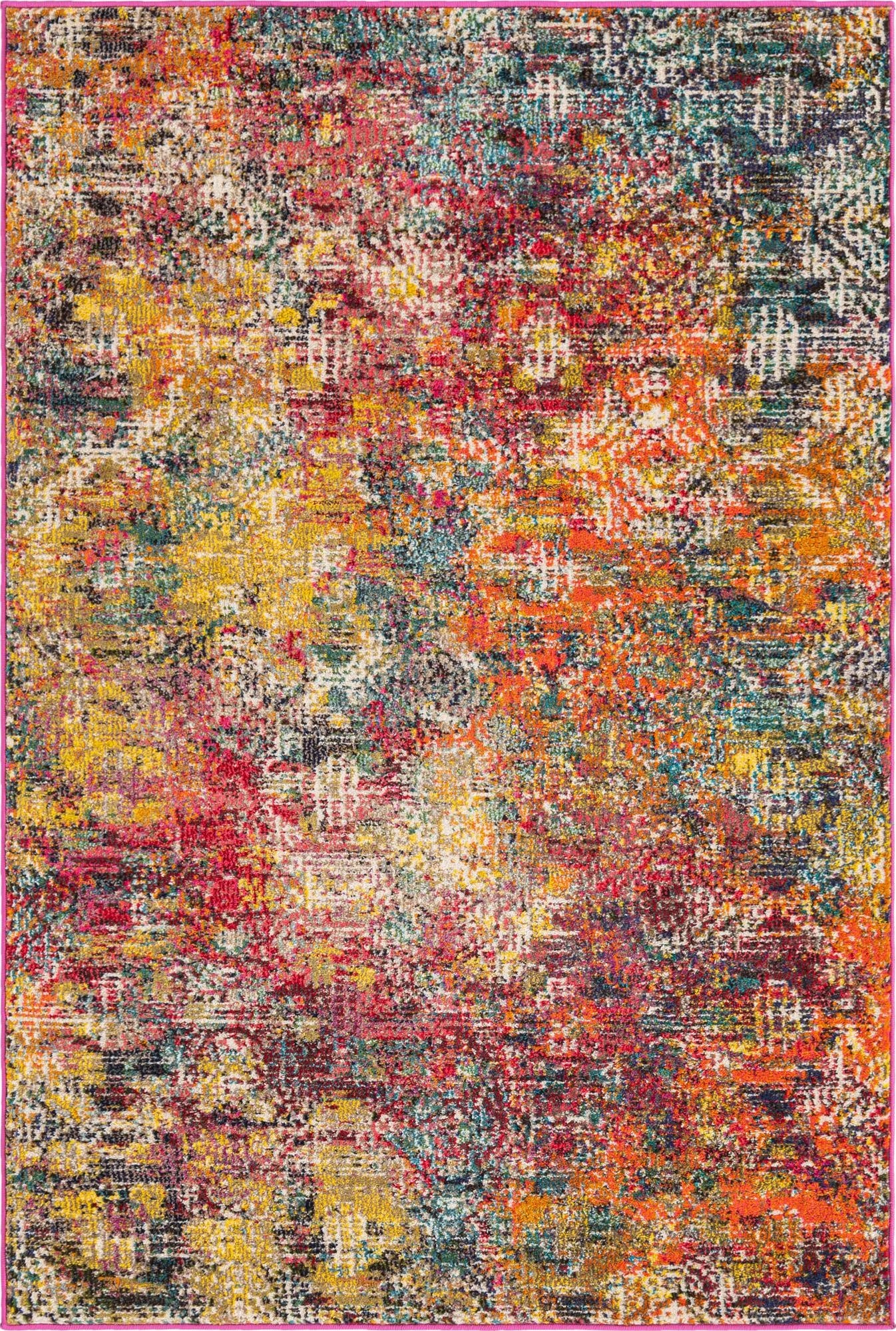 Primary image  4' x 6'  Washable Vivid Rug