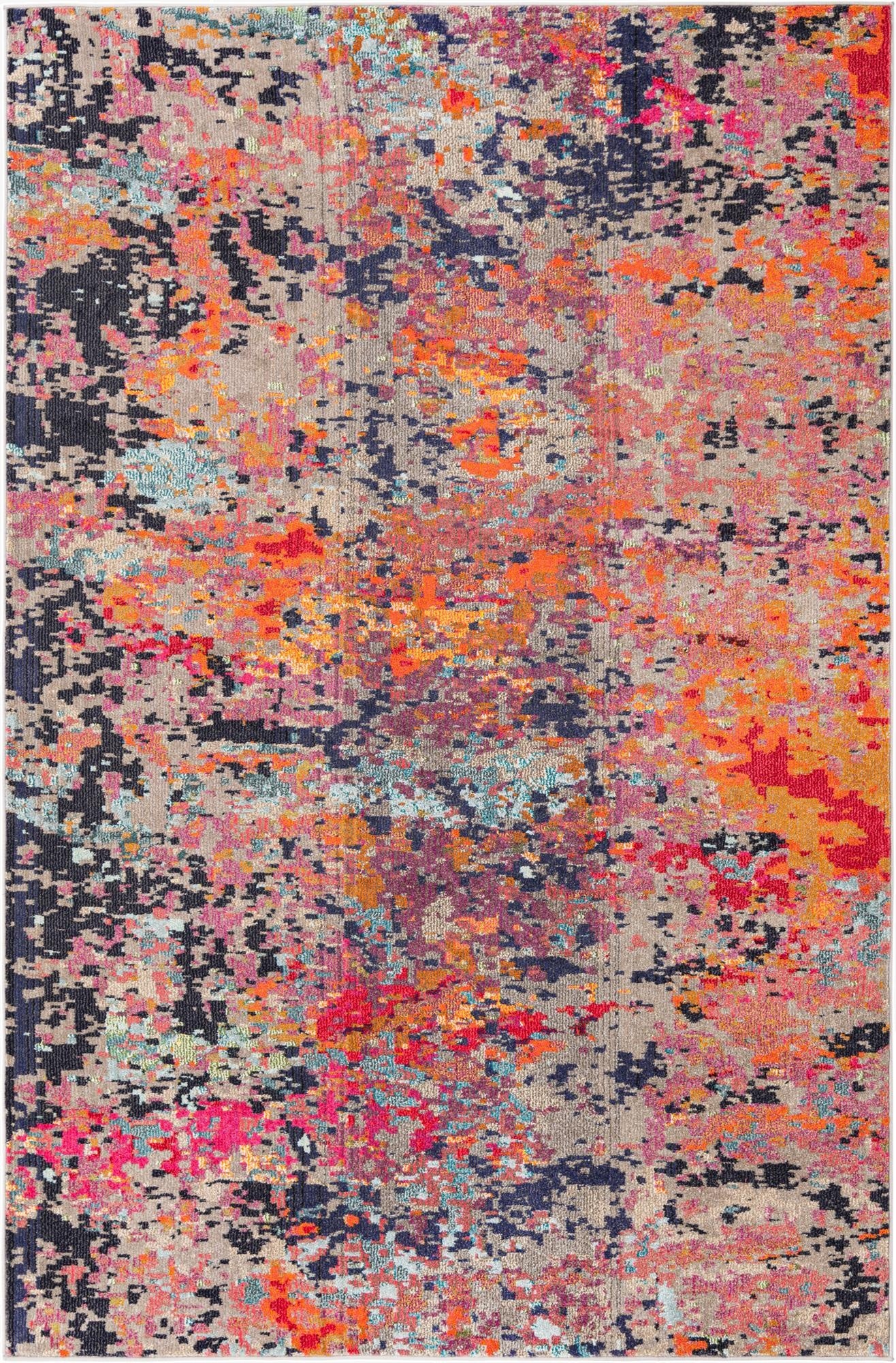  6' x 9'  Washable Vivid Rug