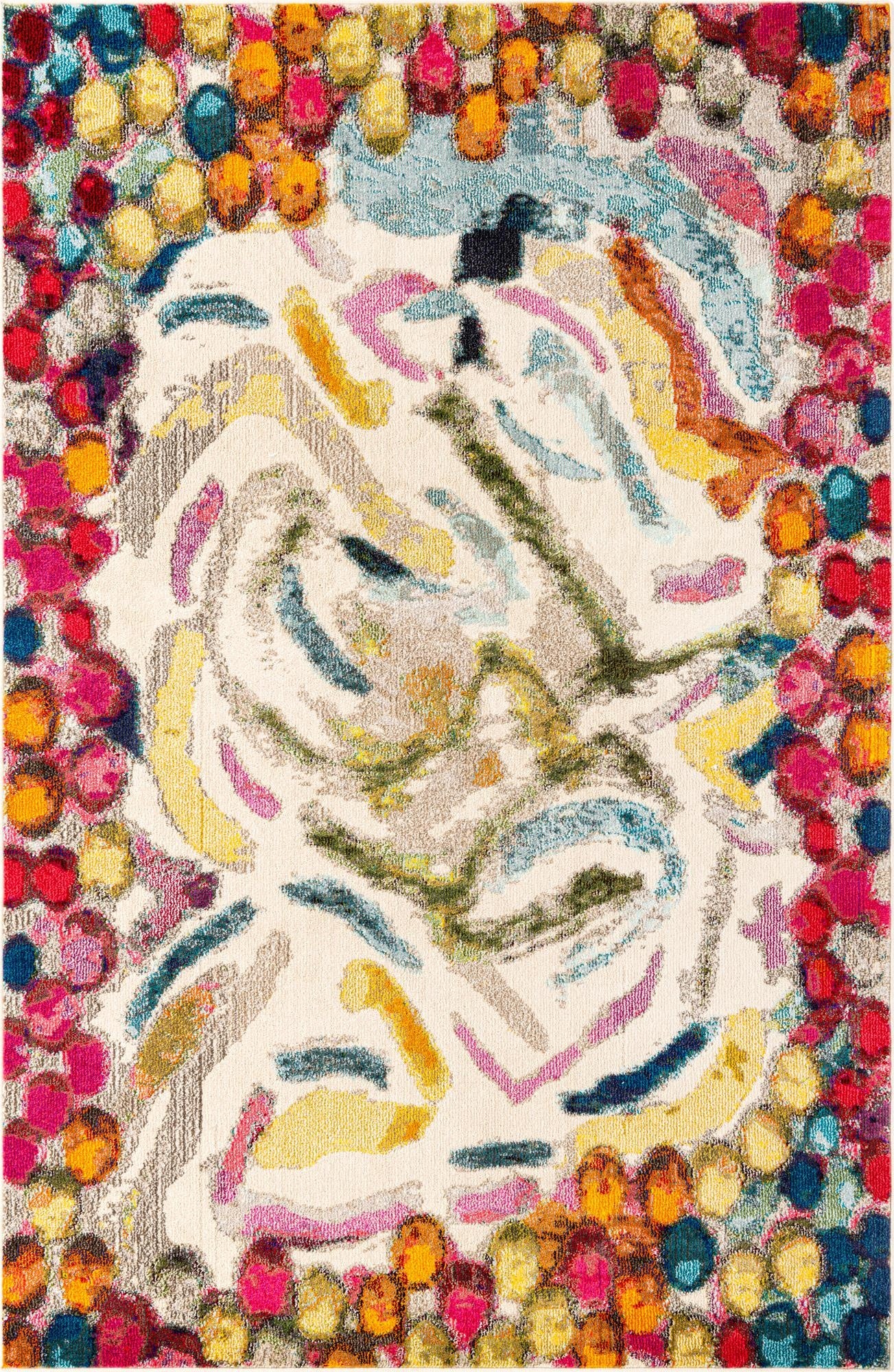  6' x 9'  Washable Vivid Rug