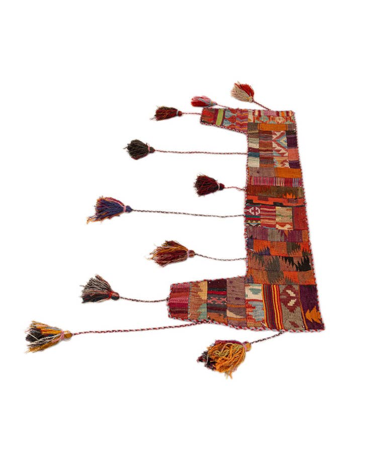 Detail image of  1' 8 x 4' 4  Hand Woven Wall Art Wool Rug