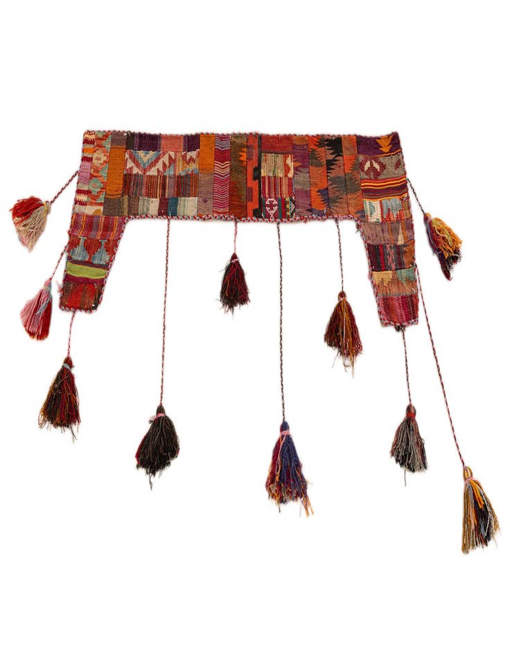 Detail image of  1' 8 x 4' 4  Hand Woven Wall Art Wool Rug