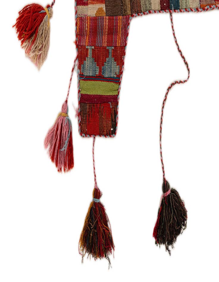 Detail image of  1' 8 x 4' 4  Hand Woven Wall Art Wool Rug