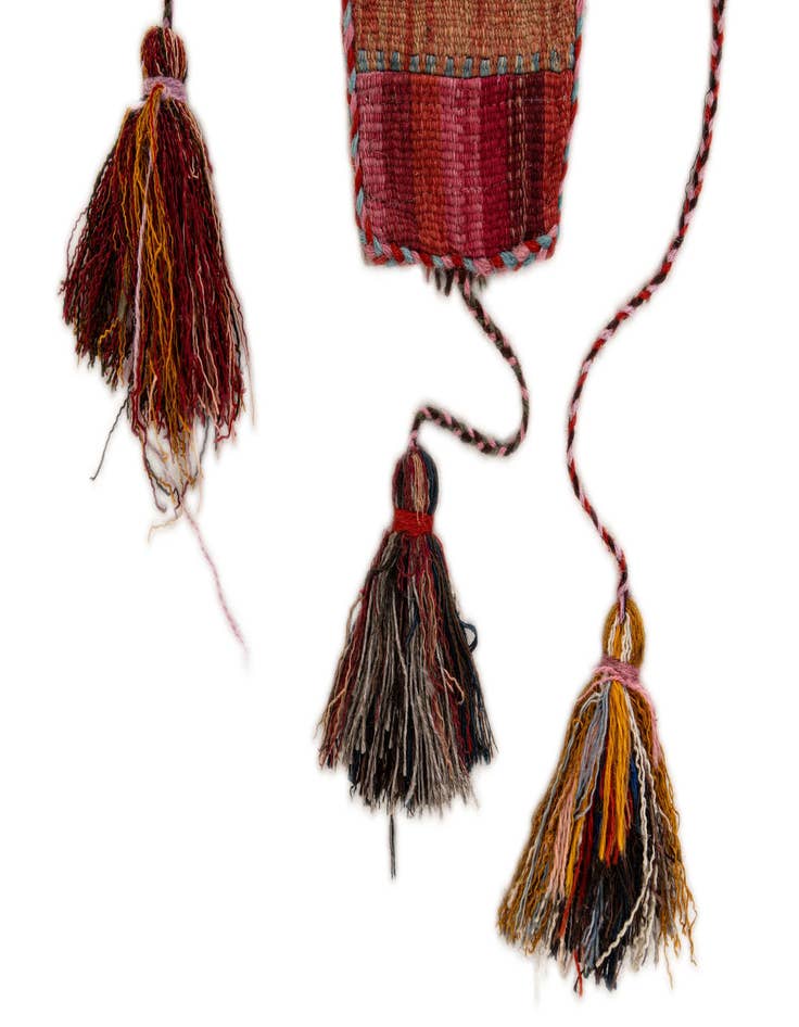 Detail image of  1' 8 x 4' 4  Hand Woven Wall Art Wool Rug