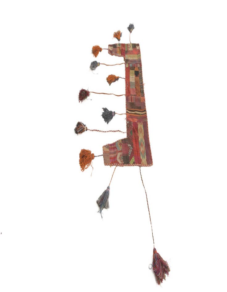 Detail image of  1' 8 x 4' 5  Hand Woven Wall Art Wool Rug