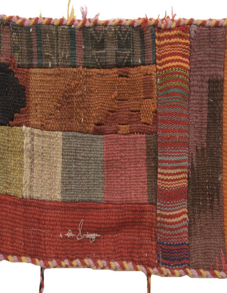 Detail image of  1' 8 x 4' 5  Hand Woven Wall Art Wool Rug