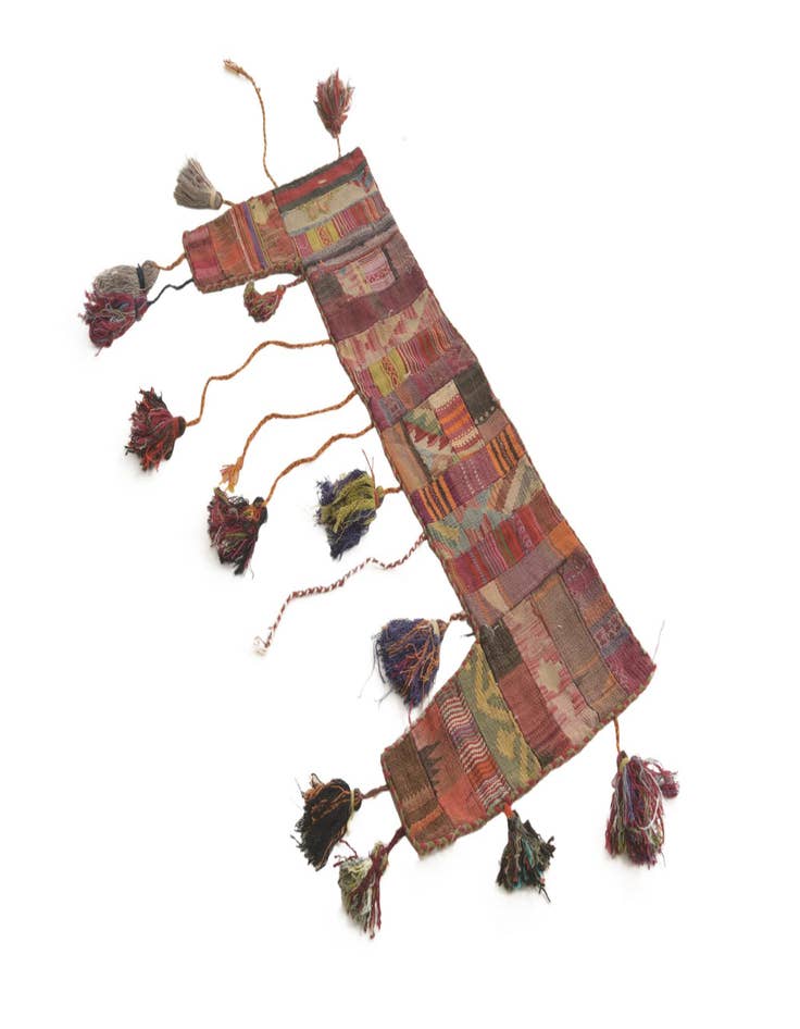 Detail image of  1' 9 x 4' 2  Hand Woven Wall Art Wool Rug