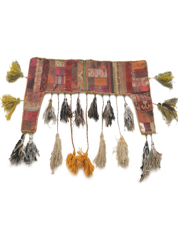 Detail image of 1' 8 x 4' 3 Hand Woven Wall Art Wool Rug