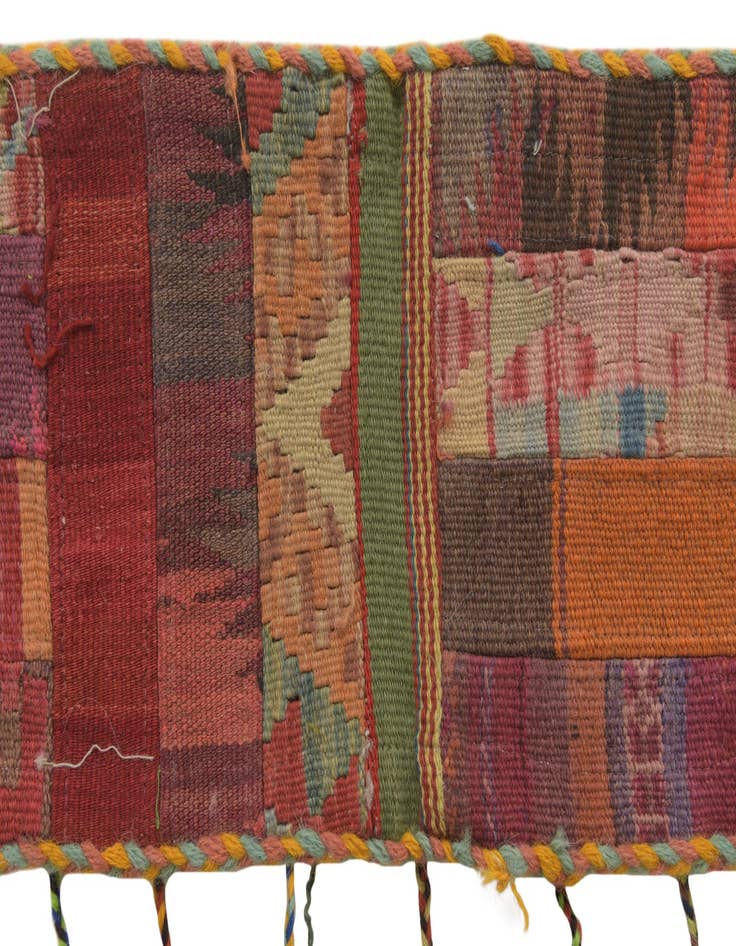 Detail image of 1' 8 x 4' 3 Hand Woven Wall Art Wool Rug