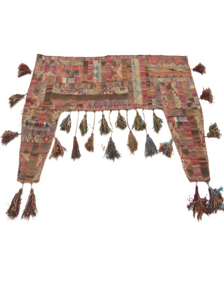 Detail image of  4' 2 x 6' 9  Hand Woven Wall Art Wool Rug