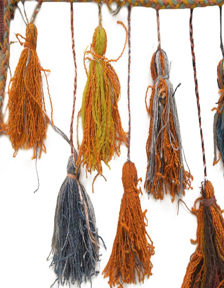 Detail image of  1' 8 x 4' 3  Hand Woven Wall Art Wool Rug