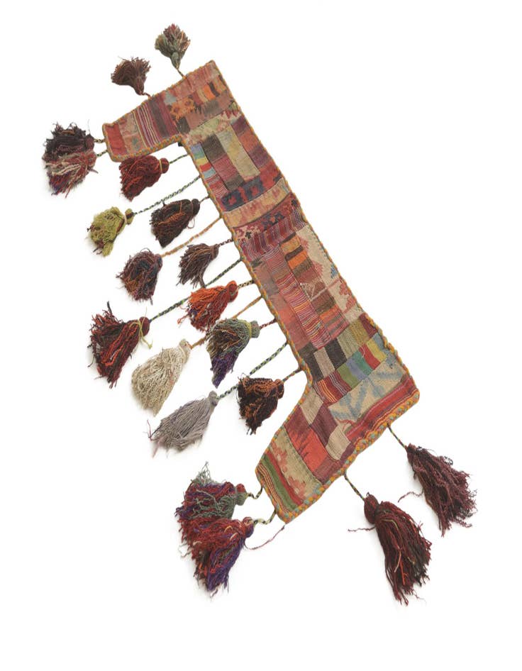 Detail image of  1' 8 x 4' 4  Hand Woven Wall Art Wool Rug