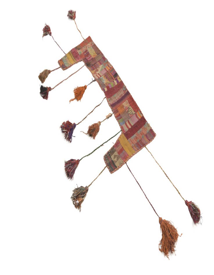 Detail image of  1' 8 x 4' 5  Hand Woven Wall Art Wool Rug