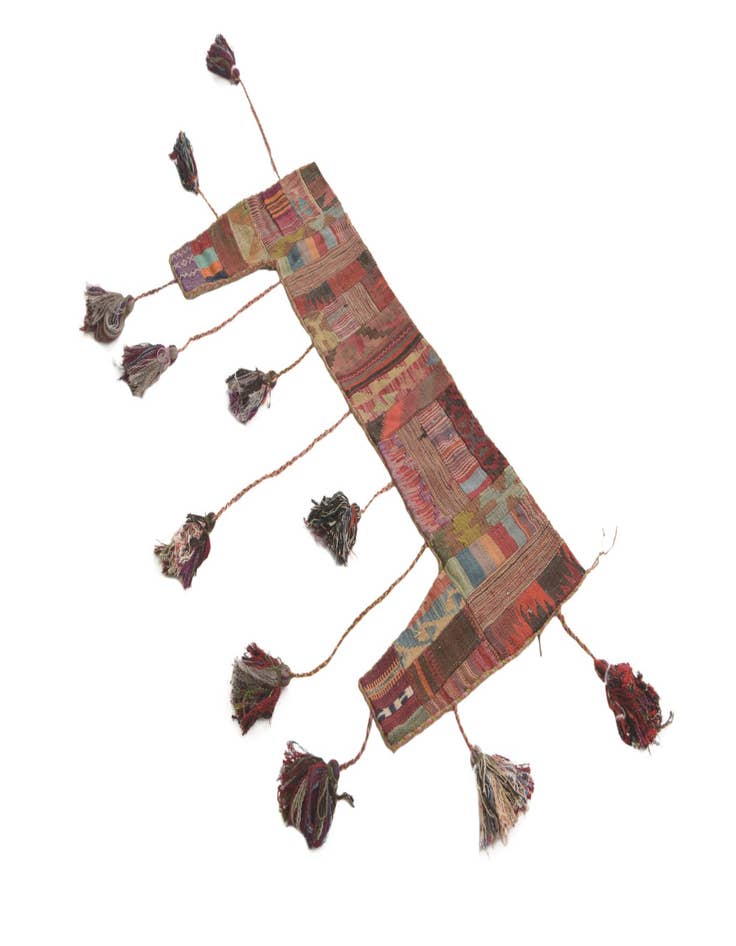 Detail image of  1' 9 x 4' 3  Hand Woven Wall Art Wool Rug