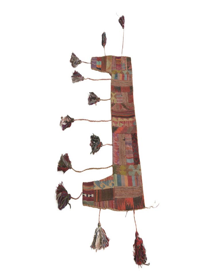 Detail image of  1' 9 x 4' 3  Hand Woven Wall Art Wool Rug