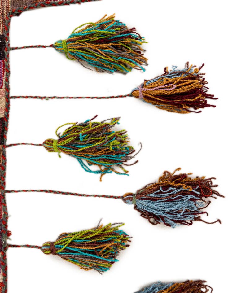 Detail image of  1' 9 x 4' 3  Hand Woven Wall Art Wool Rug