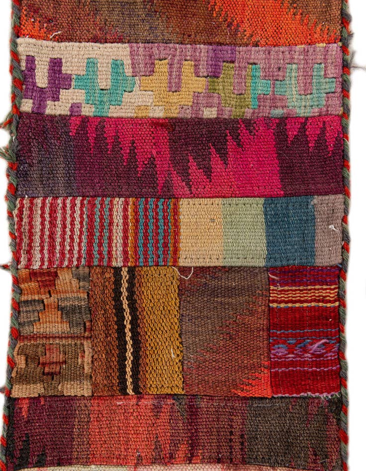 Detail image of  1' 9 x 4' 3  Hand Woven Wall Art Wool Rug