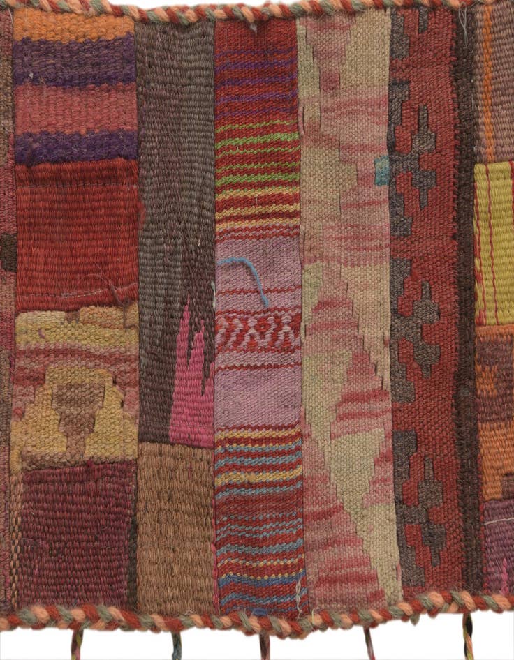 Detail image of 1' 8 x 4' 4 Hand Woven Wall Art Wool Rug