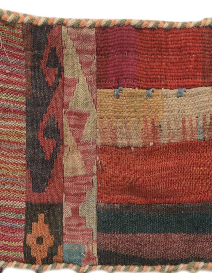 Detail image of 1' 7 x 4' 5 Hand Woven Wall Art Wool Rug