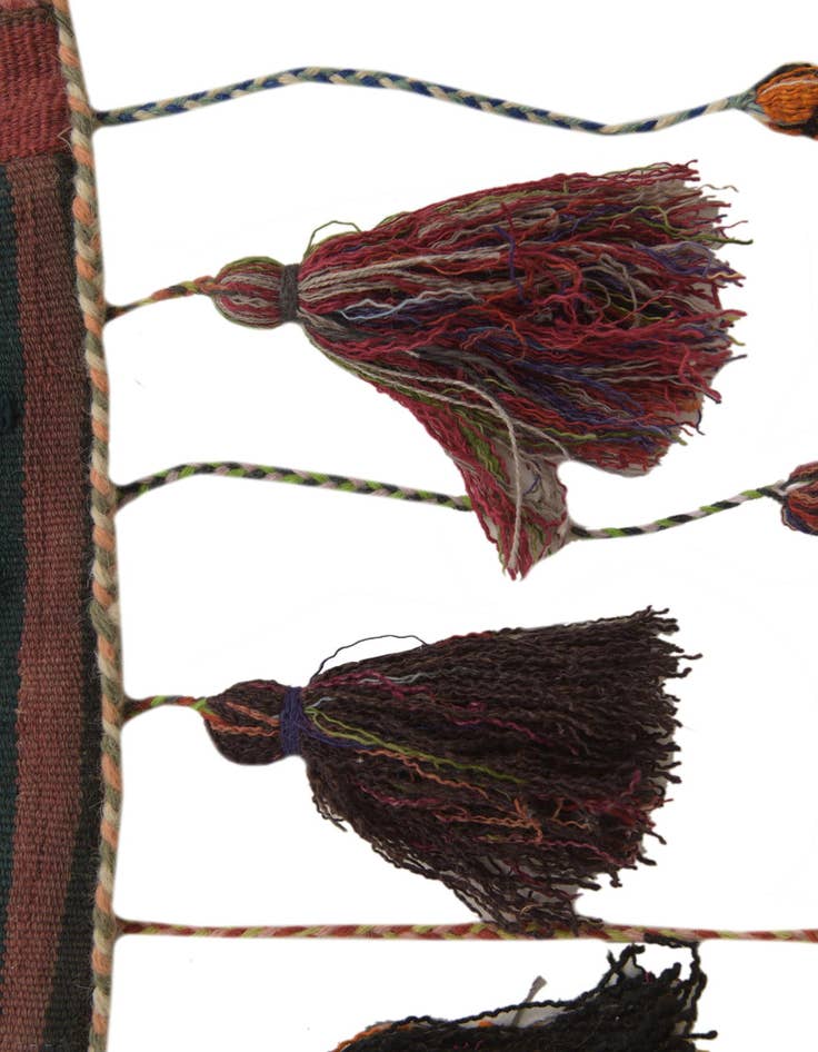 Detail image of 1' 7 x 4' 5 Hand Woven Wall Art Wool Rug