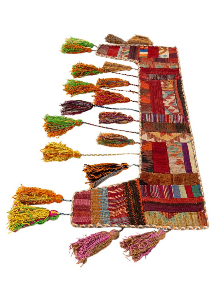 Detail image of  1' 8 x 4' 5  Hand Woven Wall Art Wool Rug