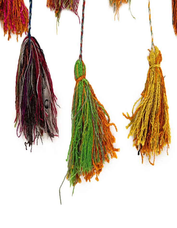 Detail image of  1' 8 x 4' 5  Hand Woven Wall Art Wool Rug