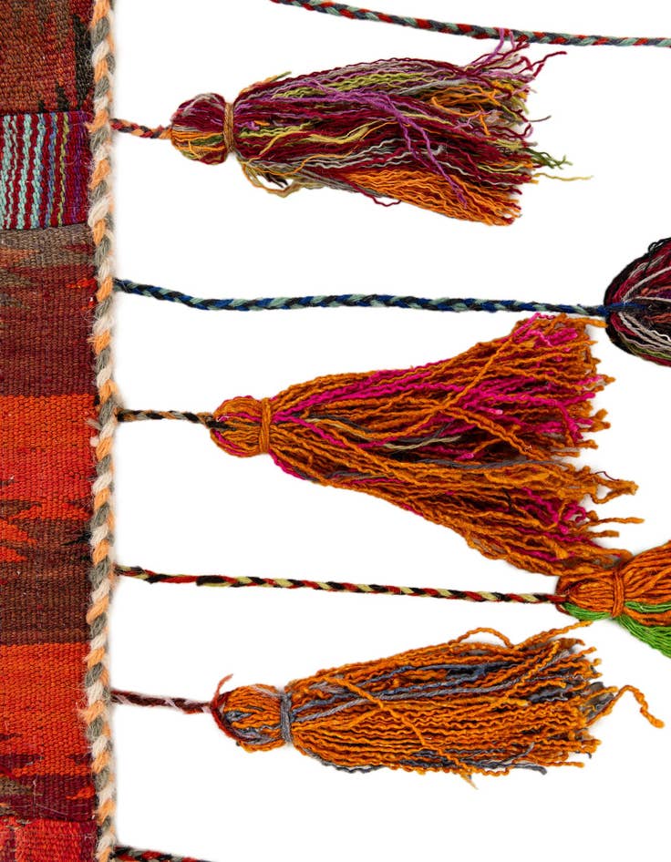 Detail image of  1' 8 x 4' 5  Hand Woven Wall Art Wool Rug