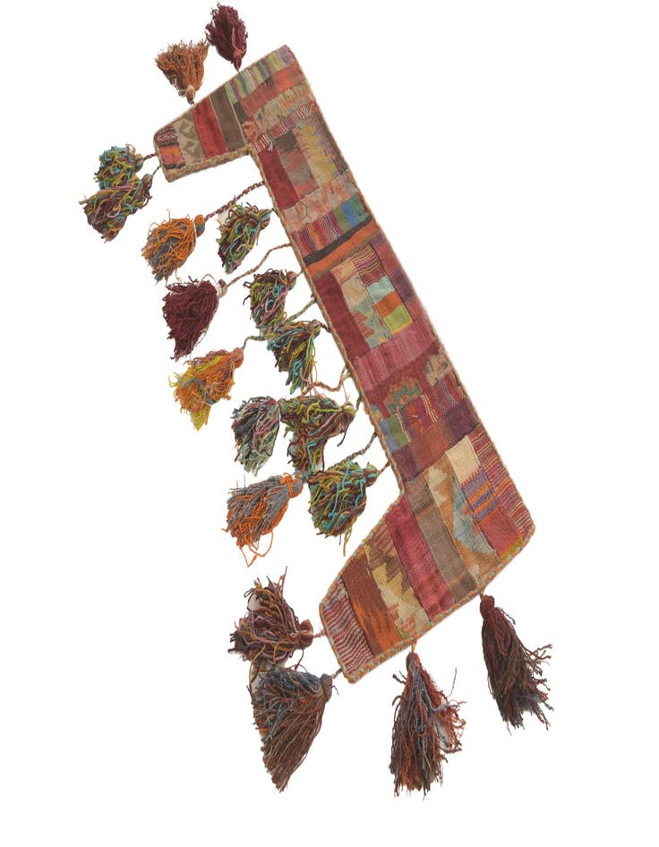 Detail image of 1' 8 x 4' 4 Hand Woven Wall Art Wool Rug