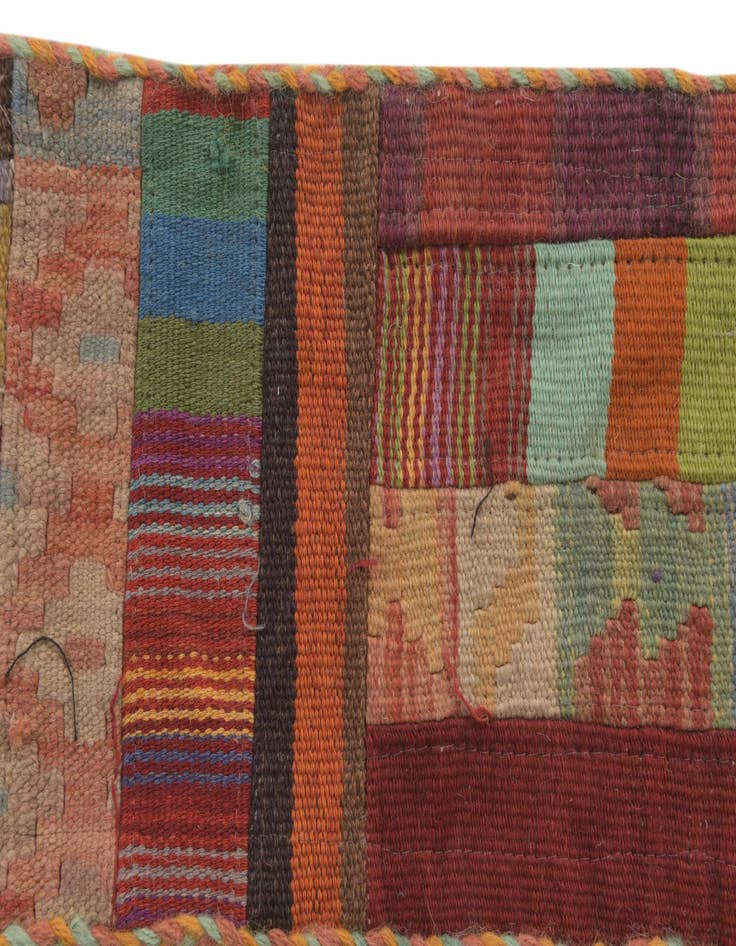 Detail image of 1' 8 x 4' 4 Hand Woven Wall Art Wool Rug