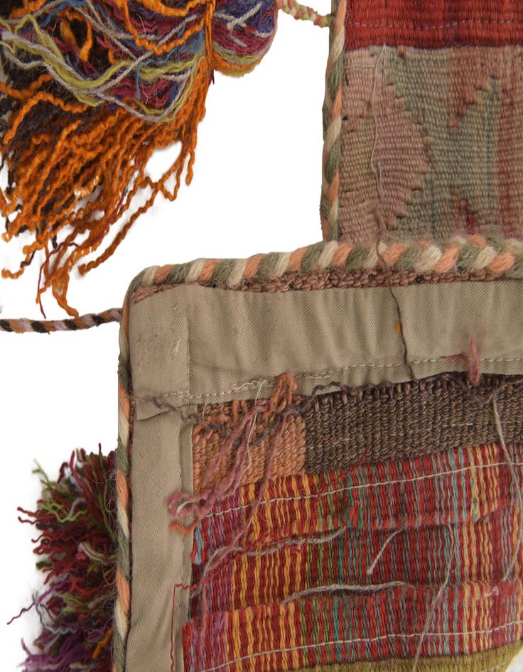 Detail image of 1' 9 x 4' 6 Hand Woven Wall Art Wool Rug