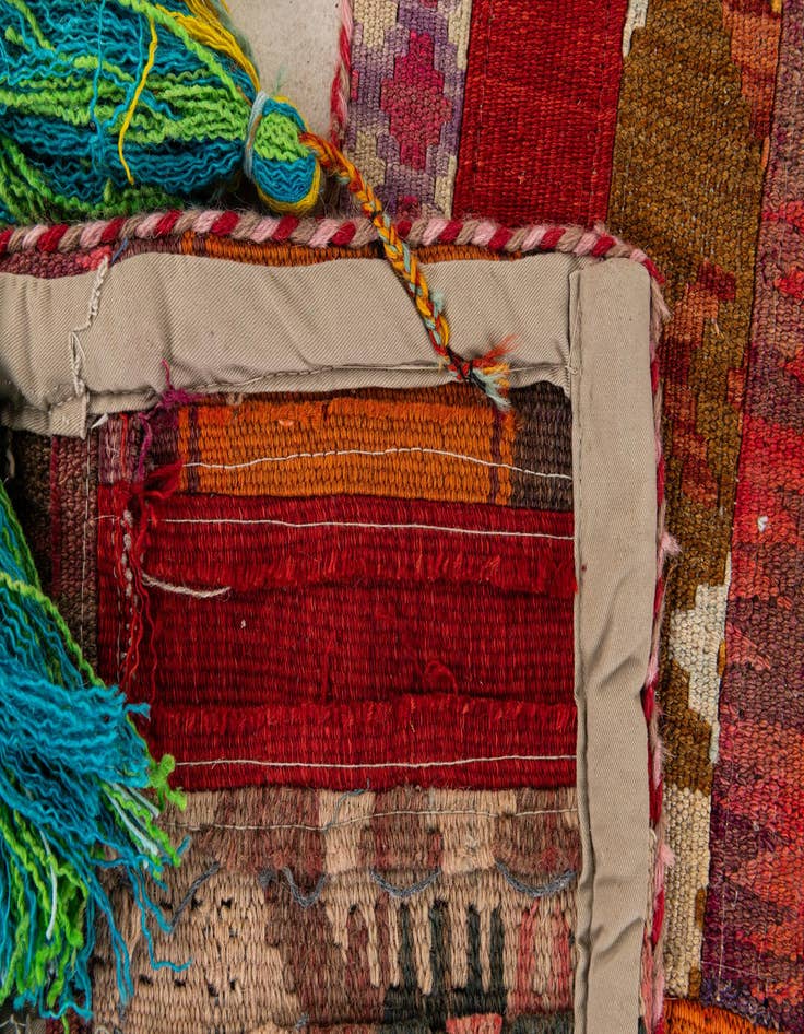 Detail image of  1' 8 x 4' 5  Hand Woven Wall Art Rug