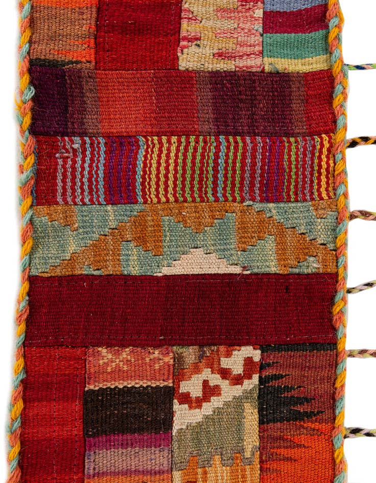 Detail image of  1' 8 x 4' 5  Hand Woven Wall Art Wool Rug