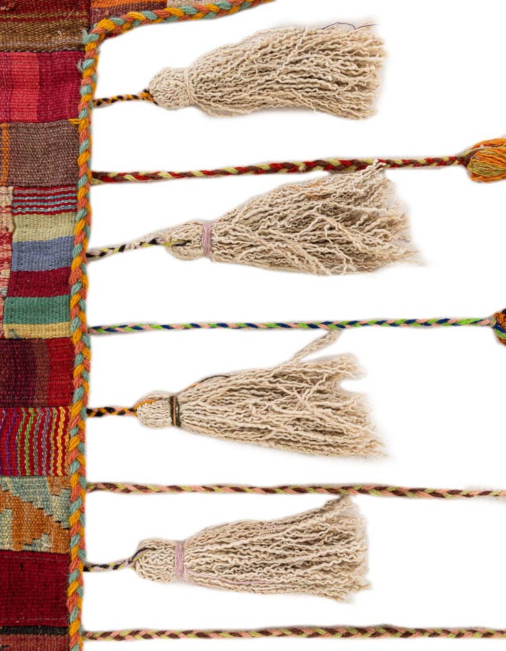 Detail image of  1' 8 x 4' 5  Hand Woven Wall Art Wool Rug