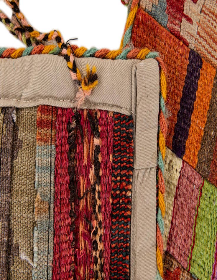 Detail image of  1' 8 x 4' 5  Hand Woven Wall Art Wool Rug