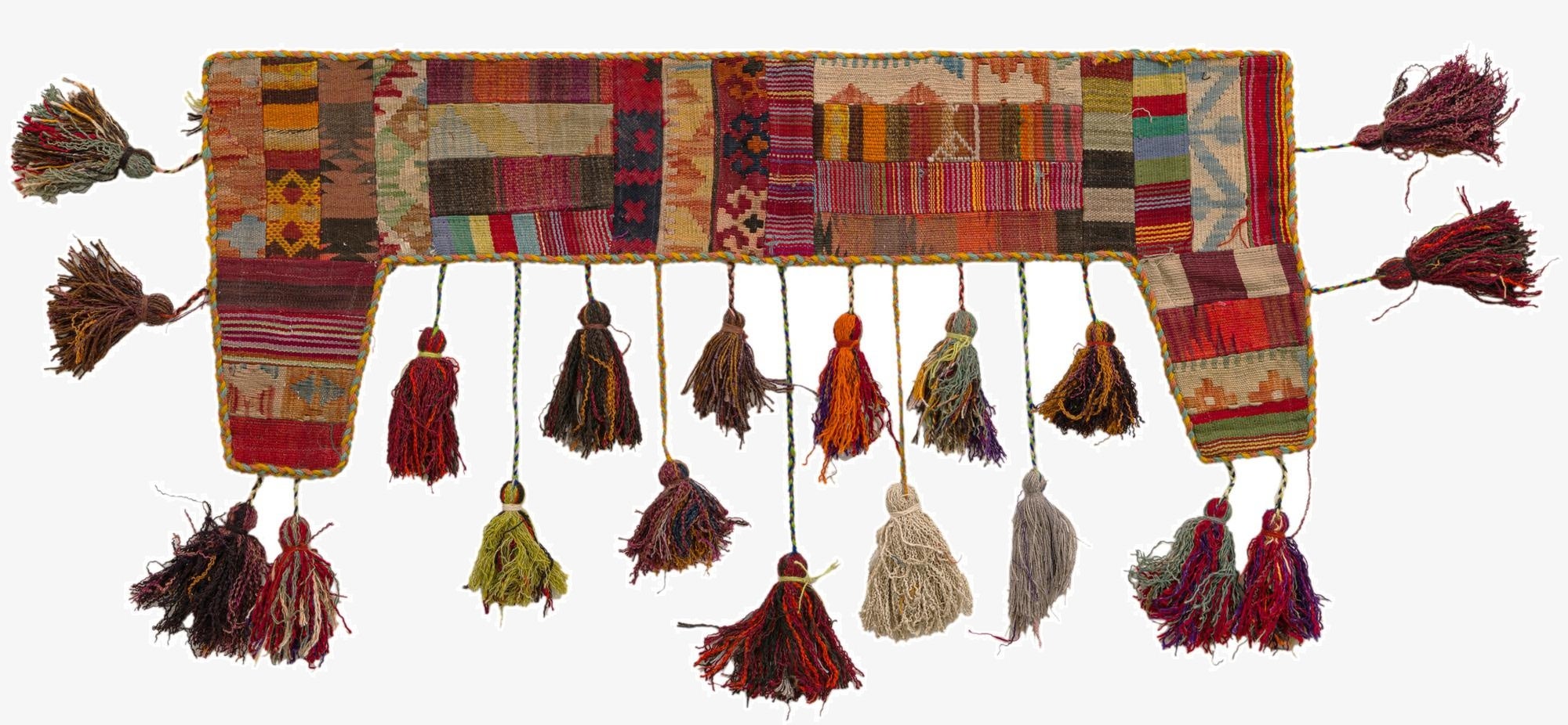  1' 8 x 4' 4  Hand Woven Wall Art Wool Rug