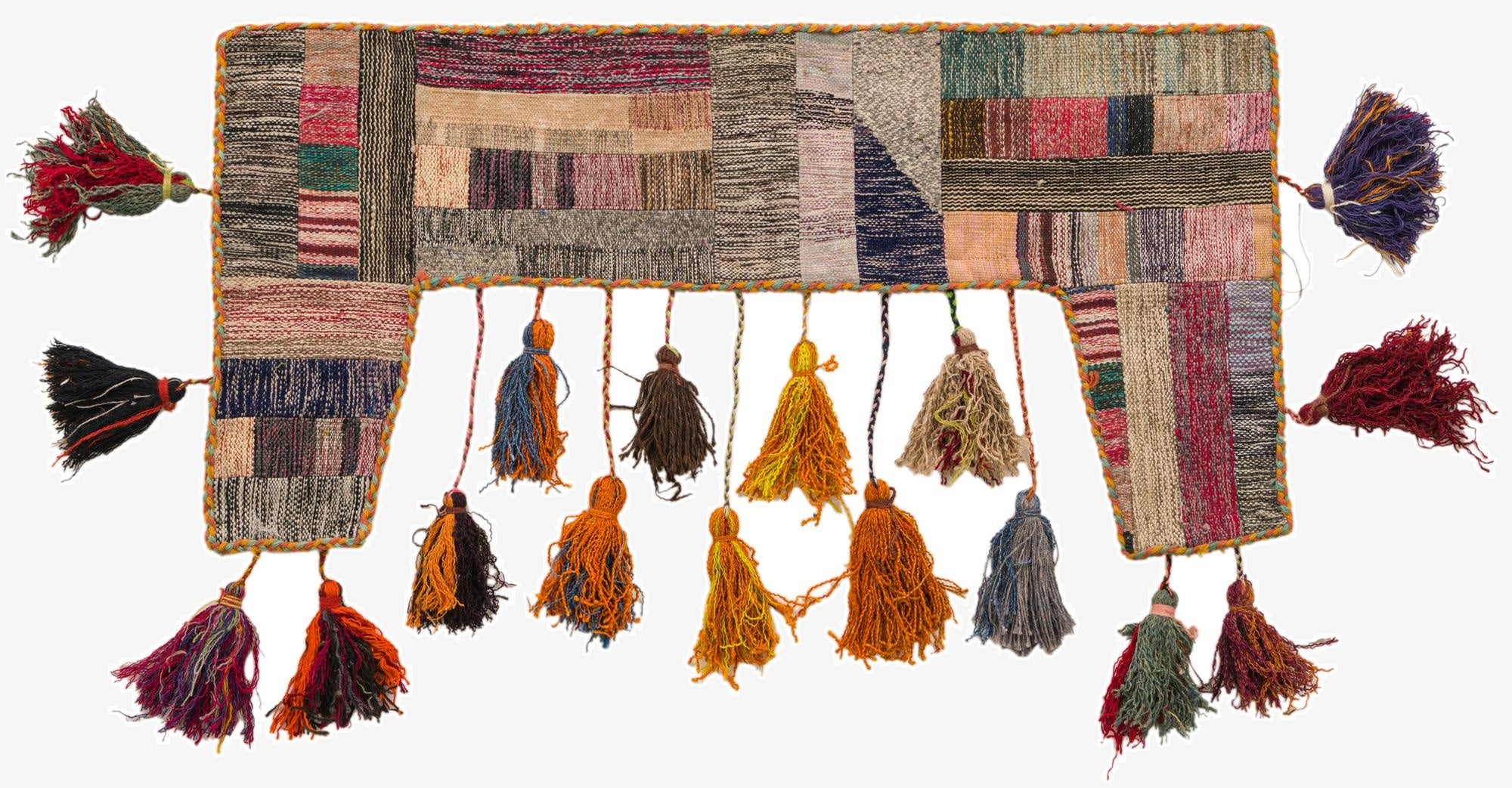  1' 10 x 3' 9  Hand Woven Wall Art Wool Rug