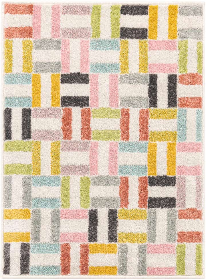 Multicolor 2' 2 x 3' Checkered Whimsy Kids Rug | Rugs.com