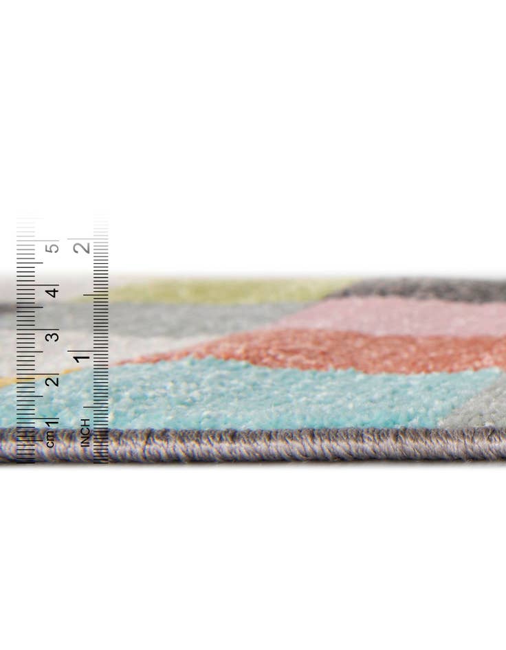 Detail image of  3' 11 x 5' 11 Checkered Whimsy Kids Rug